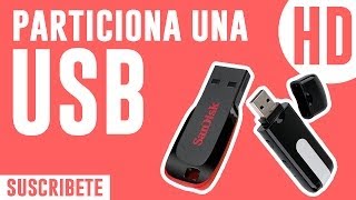 Particiona Una USBMicroSDPendrive REAL FUNCIONA [upl. by Lundgren347]