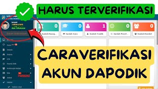 Cara Benar Verifikasi Email Akun Dapodik Agar Hijau Terverifikasi ✅ [upl. by Cleopatra]