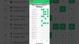 Quiniela jornada 6 7 Dobles La Liga 2425 [upl. by Hajidahk]