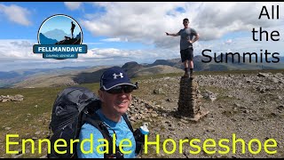 Ennerdale horseshoe 2 night Lake District mountain wildcamping 14 summits 22 miles meet a Ranger [upl. by Gebhardt]