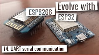 ESP32 amp ESP8266  UART serial communication [upl. by Drawdesemaj]