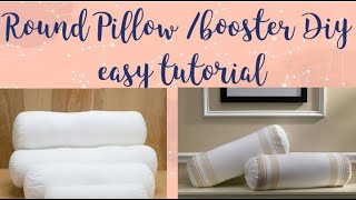 How to make pillow  Bolster at home easy II DIY Round PILLOW making II HomeGrown DIY with Kamla [upl. by Areik]