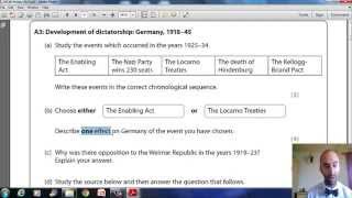 Edexcel IGCSE History Exam Technique 2014 [upl. by Luckin105]