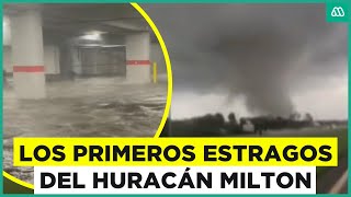 Huracán Milton Los primeros registros del fenómeno en EE UU [upl. by Michaelina693]