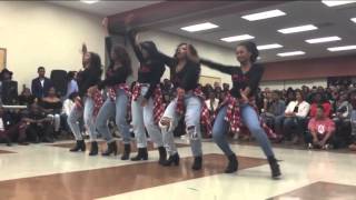 Gamma Nu Chapter of Delta Sigma Theta Sorority Inc at IU Homecoming 2015 Stroll Fest [upl. by Jolanta]