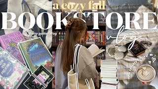 cozy bookstore vlog 🍂🧸🕯️ spend the day book shopping with me at barnes amp noble [upl. by Gilges]