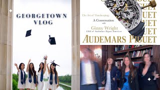 GEORGETOWN END OF YEAR VLOG  Audemars Piguet Senior Send Off Early Grad Photos Ft Chris Evans [upl. by Maxia6]