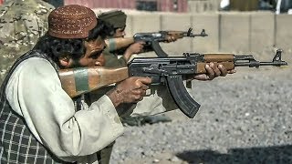 Afghan Police – AK47 Type Rifle Class Live Fire Training [upl. by Atimed]