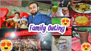 Family outing 😍  Ayaan Cafe 💞  Madina super market  Saad ko Moctail acha lga 😜 [upl. by Wulfe467]