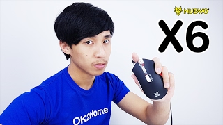 รีวิวเมาส์ Nubwo X6 ARK เมาส์มาโครพร้อมไฟ RGB 168 ล้านสี [upl. by Aenil996]