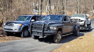 Dually Swapping A Ram 2500  3500 Suspension Swap [upl. by Evelc225]