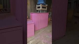 Starting a salon business consider using pallet themed interior palletfurniture woodcrafts [upl. by Neirda]