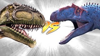 GIGANOTOSAURUS VS SAUROPHAGANAX Who Would Win [upl. by Rumery552]