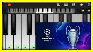 Himno de la UEFA Champions League a piano ⚽ 🎹 [upl. by Virgilia984]