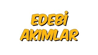 10 dk da EDEBİ AKIMLAR [upl. by Anuait]