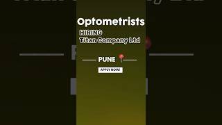 Optometrist Hiring India‼️ ophthalmicassistant optometristjob job optometrist eyecare [upl. by Llemej342]