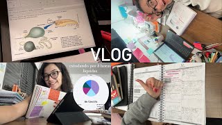 vlog rotina de uma vestibulanda de medicina  estudando por 10 horas 8 horas líquidas [upl. by Floro]