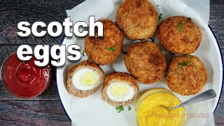 How to make Scotch Eggs  Easy Party Snacks  Mince Recipes Easy [upl. by Annahael992]