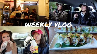 WEEKLY VLOG SHOPPING SUSHI amp A NIGHT OUT WITH OUR BOYFRIENDSImmie and Kirra [upl. by Ericha]