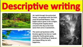 Descriptive writing using 5 senses ✍️  How to write the perfect piece of descriptive writing [upl. by Alleb]