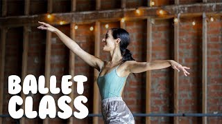 Ballet Class For Beginners  How To Do Simple Ballet Moves With trainwithkendall [upl. by Atteuqehs]