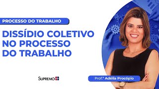 DISSÍDIO COLETIVO NO PROCESSO DO TRABALHO  Profª Adélia Procópio [upl. by Nutter]