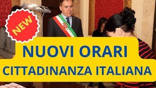 💥 NUOVI ORARI CITTADINANZA ITALIANA PER RESIDENZA MATRIMONIO NATULARIZZAZIONE E NON SOLO [upl. by Lia325]