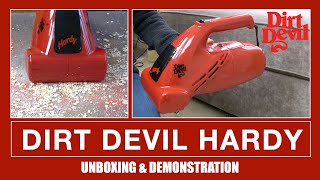 Dirt Devil Hardy Hand Held Vacuum Cleaner Unboxing amp Demonstration [upl. by Arek601]