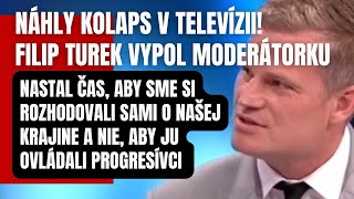 Náhly skrat počas živého vysielania Filip Turek urobil poriadok s drzou moderátorkou a hosťami [upl. by Streetman]