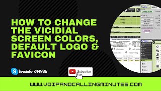 How to Change VICIdialVICIbox default logo favicon and screen colors [upl. by Choong]