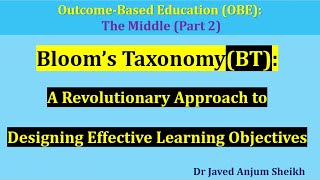 Bloom’s TaxonomyBT  What is OutcomeBased Education OBE [upl. by Nwahsar]