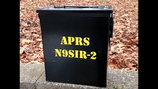 APRS Go Box battery operated Raspberry Pi TNCPi 7quot Touchscreen in Ammo Can [upl. by Yrolam]