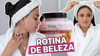 MINHA ROTINA DE BELEZA  BANHO CHÁ E SKIN CARE [upl. by Eldwun]