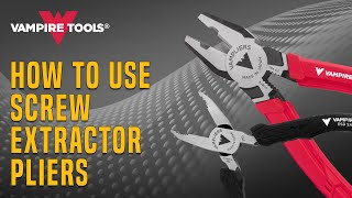 How to Use Screw Extractor Pliers Remove Stripped and Damaged Screws Vampliers screwextractor [upl. by Adnahsal]