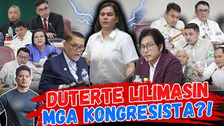 MGA KONGRESISTANG NAGIIMBESTIGA SA DUTERTE LILIMASIN DAW NI SARA [upl. by Aikcin]