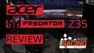 Acer Predator Z35 Gaming Monitor Sim Racing Review [upl. by Searcy]