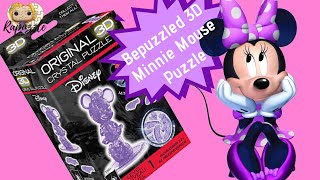 Bepuzzled 3D Crystal Puzzle Minnie Mouse Time Lapse purple [upl. by Ahsoyek]