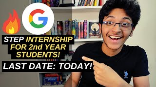 HUGE GOOGLE INTERNSHIP OPPORTUNITY🔥 FOR 2nd Yr Students Apply Now  Google STEP Internship😱 [upl. by Anoi]