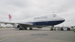 British Airways  Negus 747 Arrival [upl. by Einnoj]