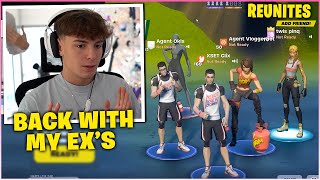 CLIX EXCITED After REUNITING With His EXS amp Uses NICK EH 30 Skin In 3v3 ZONE WARS WAGER Fortnite [upl. by Boycie]