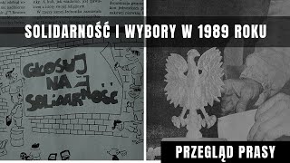 PRZEGLĄD PRASY Tygodnik Solidarność z 1989 roku Wolne wybory przyszła Polska i wywiad z Wałęsą [upl. by Tirma]