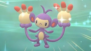 AMBIPOM Evolution Level Up Aipom with Double Hit move  Pokemon Brilliant Diamond amp Shining Pearl [upl. by Waxler261]