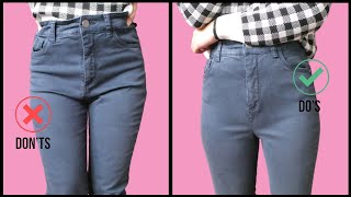 DIY How to Fix a Baggy PantsJeans Crotch  Hacks for Fixing Baggy crotch Pants effortlessly by Hand [upl. by Ansilma]