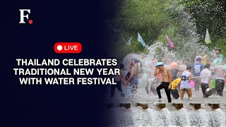 Songkran Water Festival LIVE Thailand Celebrates Traditional New Year With a Splash [upl. by Femmine]