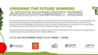 Greening the Future Awards winners announcement 2022 [upl. by Fuller11]