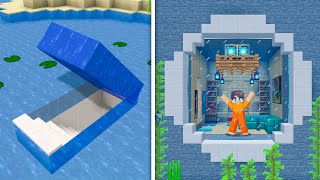 How To Build A Modern Underwater Secret Base in Minecraft [upl. by Nodnarg748]