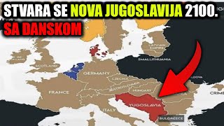 STVARA SE NOVA SFRJ SA ALBANIJOM I DANSKOM Ovako Veštačka Inteligencija Vidi Mapu Evrope 2100 [upl. by Cormick640]