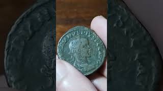 MOESIA SUP Gordian III AE Sestertius Viminacium Yr 4  AD 2423 coin monedas history ancient [upl. by Idnat]