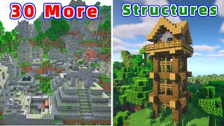 10 Amazing Minecraft Mods 30 Large Structures For 1194 and 1192 [upl. by Wilkie]