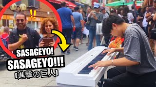 I Played The Greatest Anime Piano Songs in Public [upl. by Nahta]